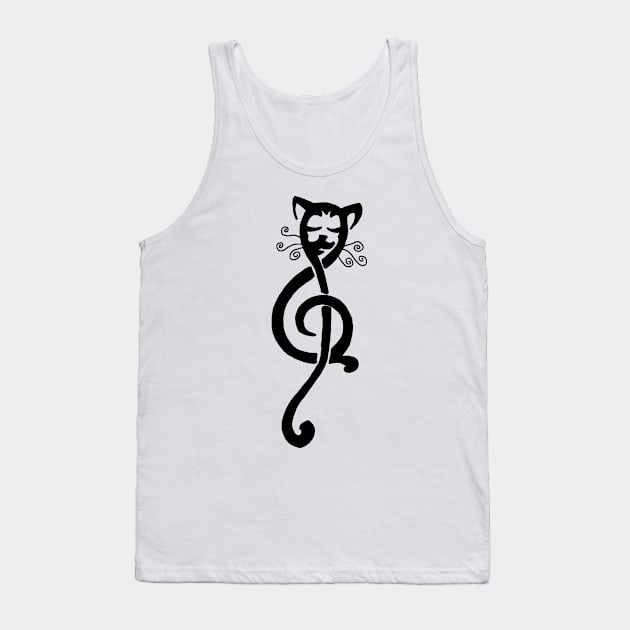 Musicat Tank Top by ElviraDraat